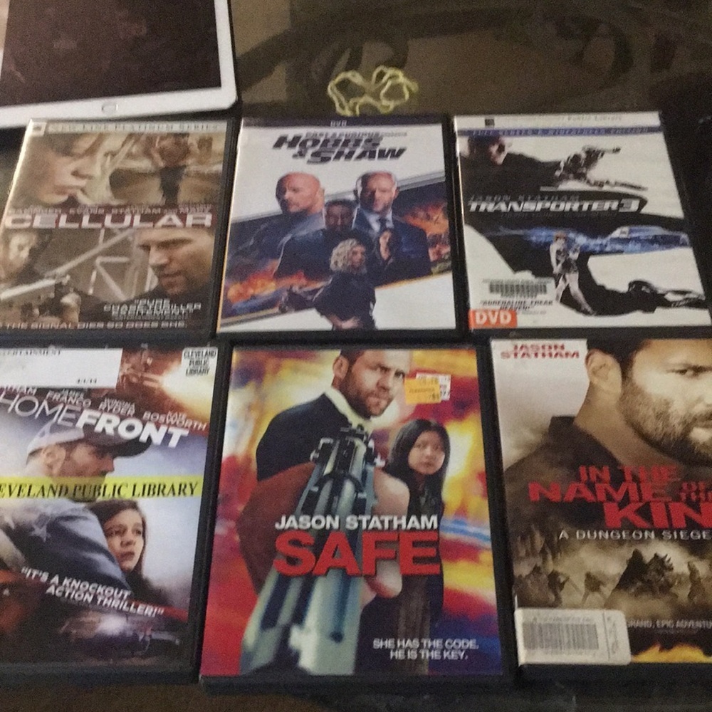 PREOWNED used wear and tear Jason statham 6 dvd bundle